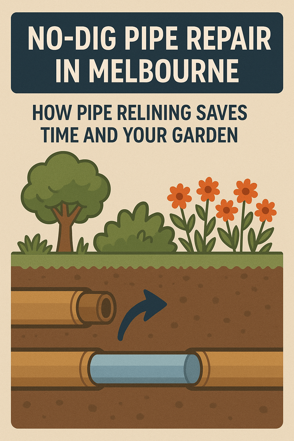 No-Dig Pipe Repair in Melbourne: How Pipe Relining Saves Time and Your Garden